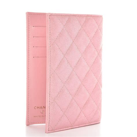 chanel passport holder pink|Chanel passport holder price.